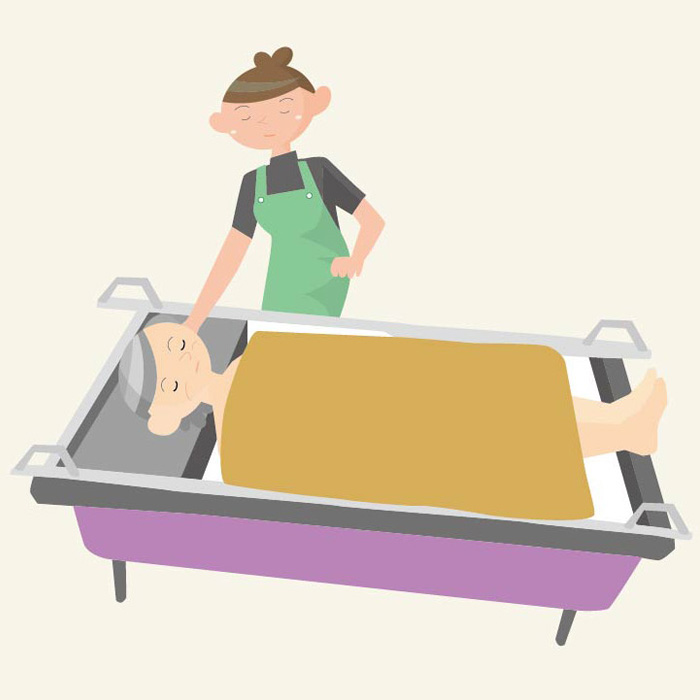 ファミリーホール湘南台のお薦めサービス、湯灌の儀式110,000円